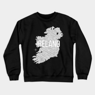 Country Wall Decor Ireland Black and White Art Canvas Poster Prints Modern Style Painting Picture for Living Room Cafe Decor World Map Crewneck Sweatshirt